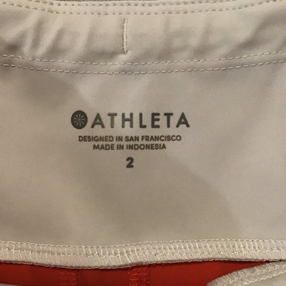 Athleta Ascender Athletic Shorts Orange - Picture 6 of 9